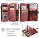 CaseMe C30 Samsung Galaxy A37 Hoesje Pasjeshouder Book Case Rood afbeelding 2
