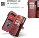 CaseMe C30 Samsung Galaxy A37 Hoesje Pasjeshouder Book Case Rood afbeelding 5