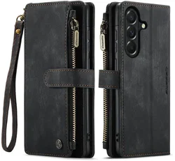 CaseMe C30 Samsung Galaxy A37 Hoesje Pasjeshouder Book Case Zwart afbeelding