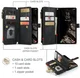 CaseMe C30 Samsung Galaxy A37 Hoesje Pasjeshouder Book Case Zwart afbeelding 2