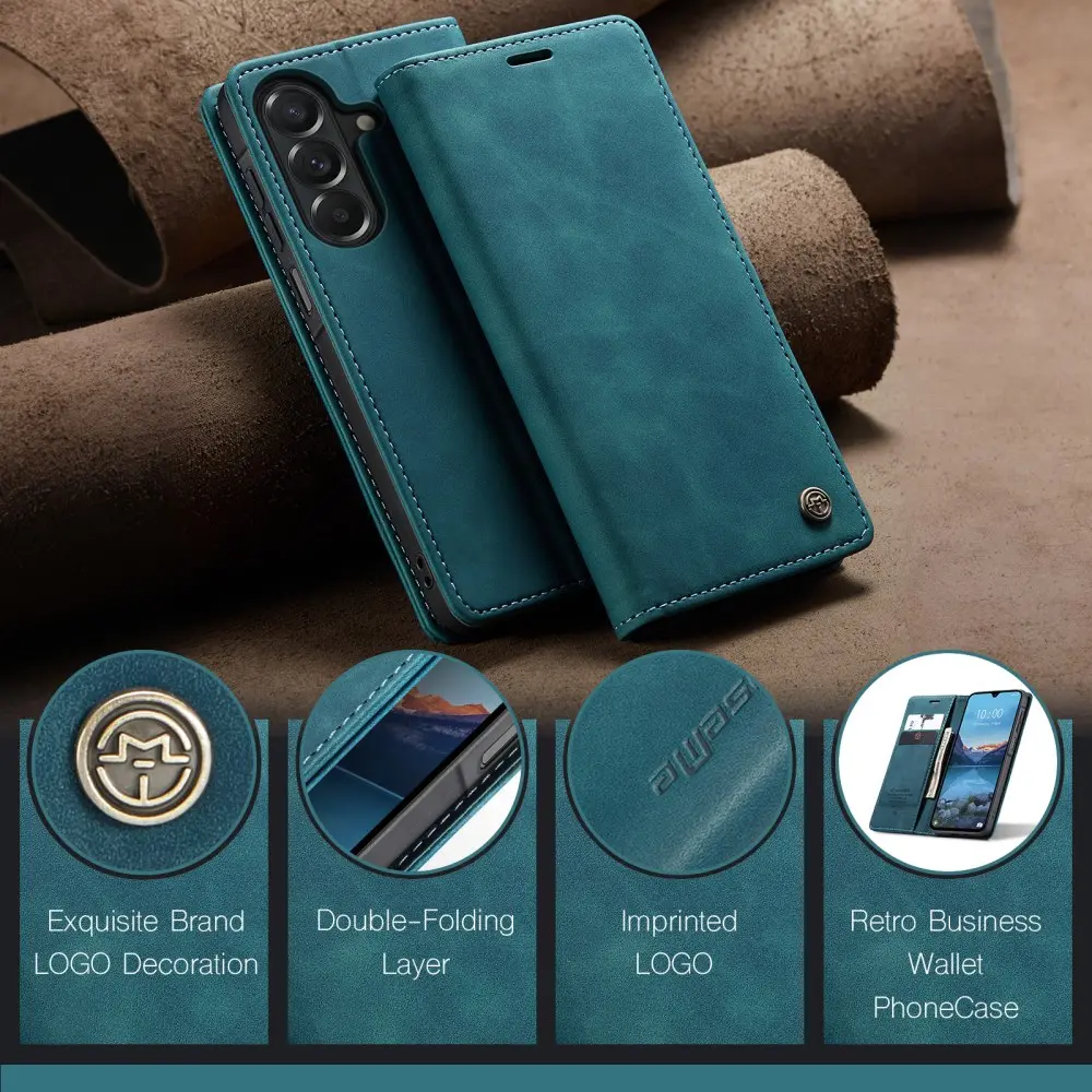 CaseMe 013 Samsung Galaxy A27 Hoesje Book Case met Standaard Blauw afbeelding 5
