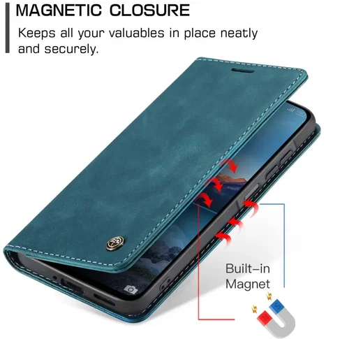 CaseMe 013 Samsung Galaxy A27 Hoesje Book Case met Standaard Blauw afbeelding 10