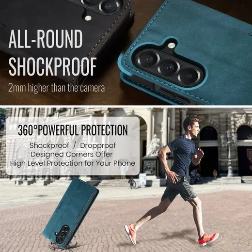 CaseMe 013 Samsung Galaxy A27 Hoesje Book Case met Standaard Blauw afbeelding 7