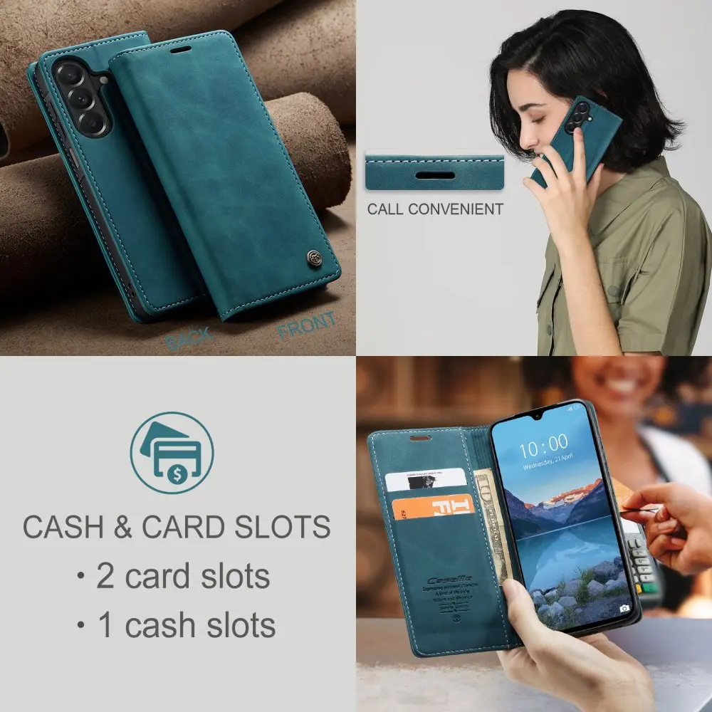 CaseMe 013 Samsung Galaxy A27 Hoesje Book Case met Standaard Blauw afbeelding 9