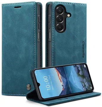 CaseMe 013 Samsung Galaxy A27 Hoesje Book Case met Standaard Blauw