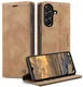 CaseMe 013 Samsung Galaxy A27 Hoesje Book Case met Standaard Bruin afbeelding 1