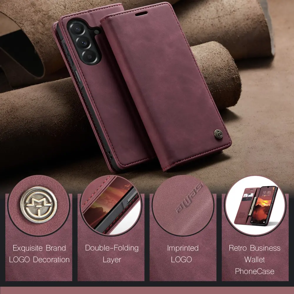 CaseMe 013 Samsung Galaxy A27 Hoesje Book Case met Standaard Rood afbeelding 5
