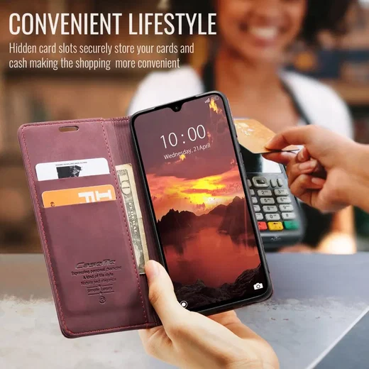 CaseMe 013 Samsung Galaxy A27 Hoesje Book Case met Standaard Rood afbeelding 2