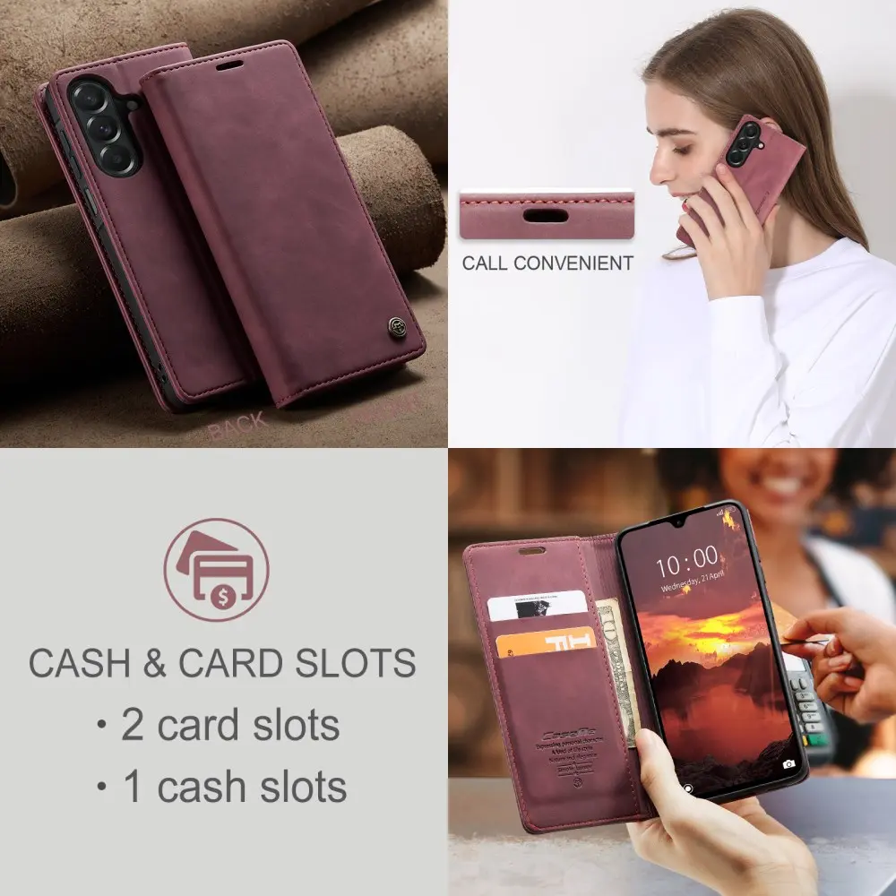 CaseMe 013 Samsung Galaxy A27 Hoesje Book Case met Standaard Rood afbeelding 9