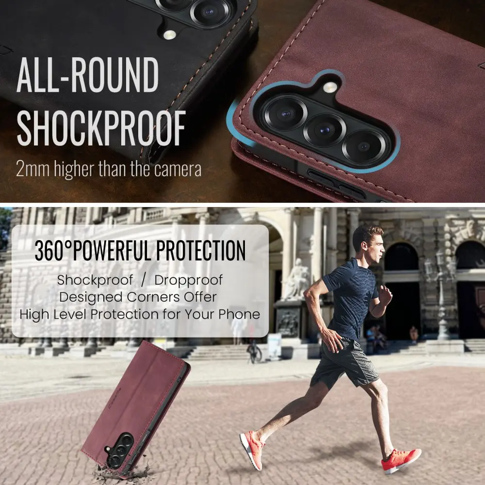 CaseMe 013 Samsung Galaxy A27 Hoesje Book Case met Standaard Rood afbeelding 7