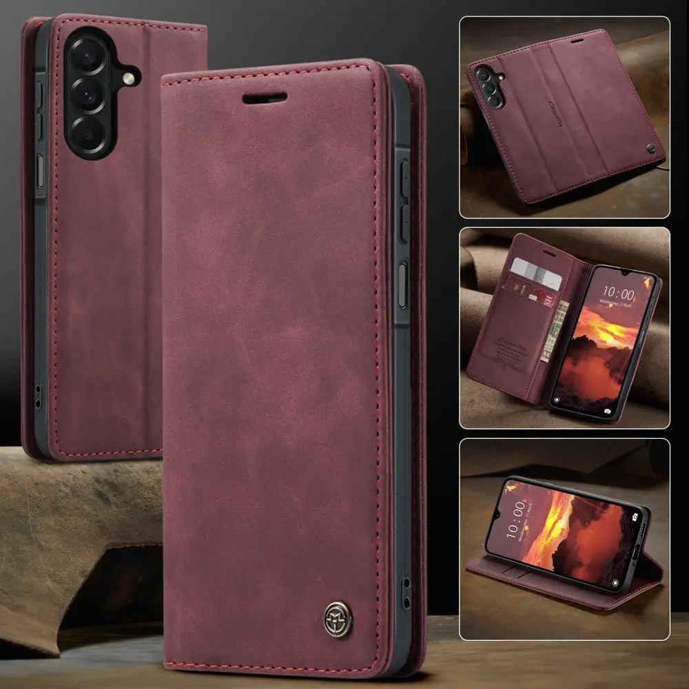CaseMe 013 Samsung Galaxy A27 Hoesje Book Case met Standaard Rood afbeelding 8