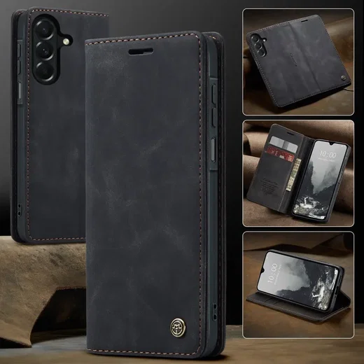 CaseMe 013 Samsung Galaxy A27 Hoesje Book Case met Standaard Zwart afbeelding 8