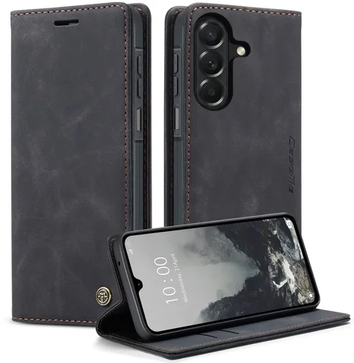 CaseMe 013 Samsung Galaxy A27 Hoesje Book Case met Standaard Zwart afbeelding 1