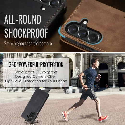 CaseMe 013 Samsung Galaxy A27 Hoesje Book Case met Standaard Zwart afbeelding 7