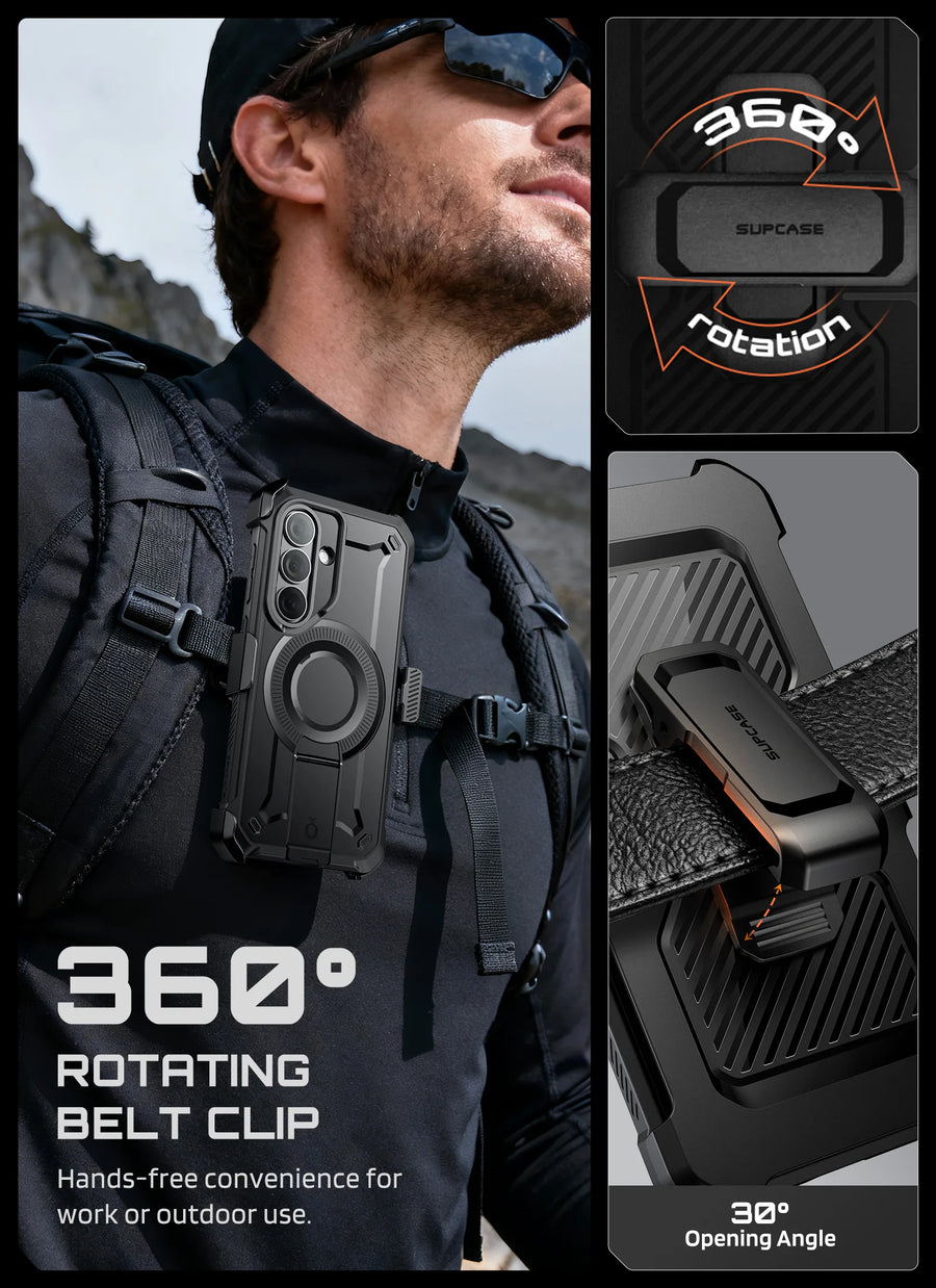 SUPCASE UB Mag Pro Samsung Galaxy S26 Hoesje MagSafe Stand Zwart afbeelding 10