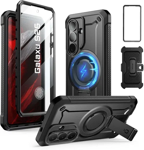 SUPCASE UB Mag Pro Samsung Galaxy S26 Hoesje MagSafe Stand Zwart afbeelding 1