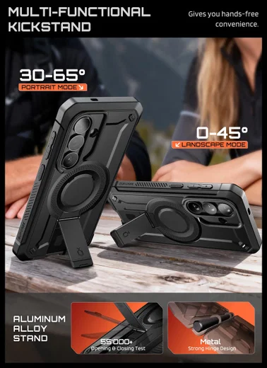 SUPCASE UB Mag Pro Samsung Galaxy S26 Hoesje MagSafe Stand Zwart afbeelding 5