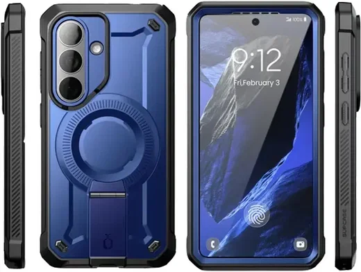 SUPCASE UB Mag Pro Samsung Galaxy S26 Hoesje MagSafe Stand Blauw afbeelding 4