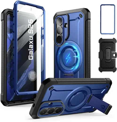 SUPCASE UB Mag Pro Samsung Galaxy S26 Hoesje MagSafe Stand Blauw afbeelding 3