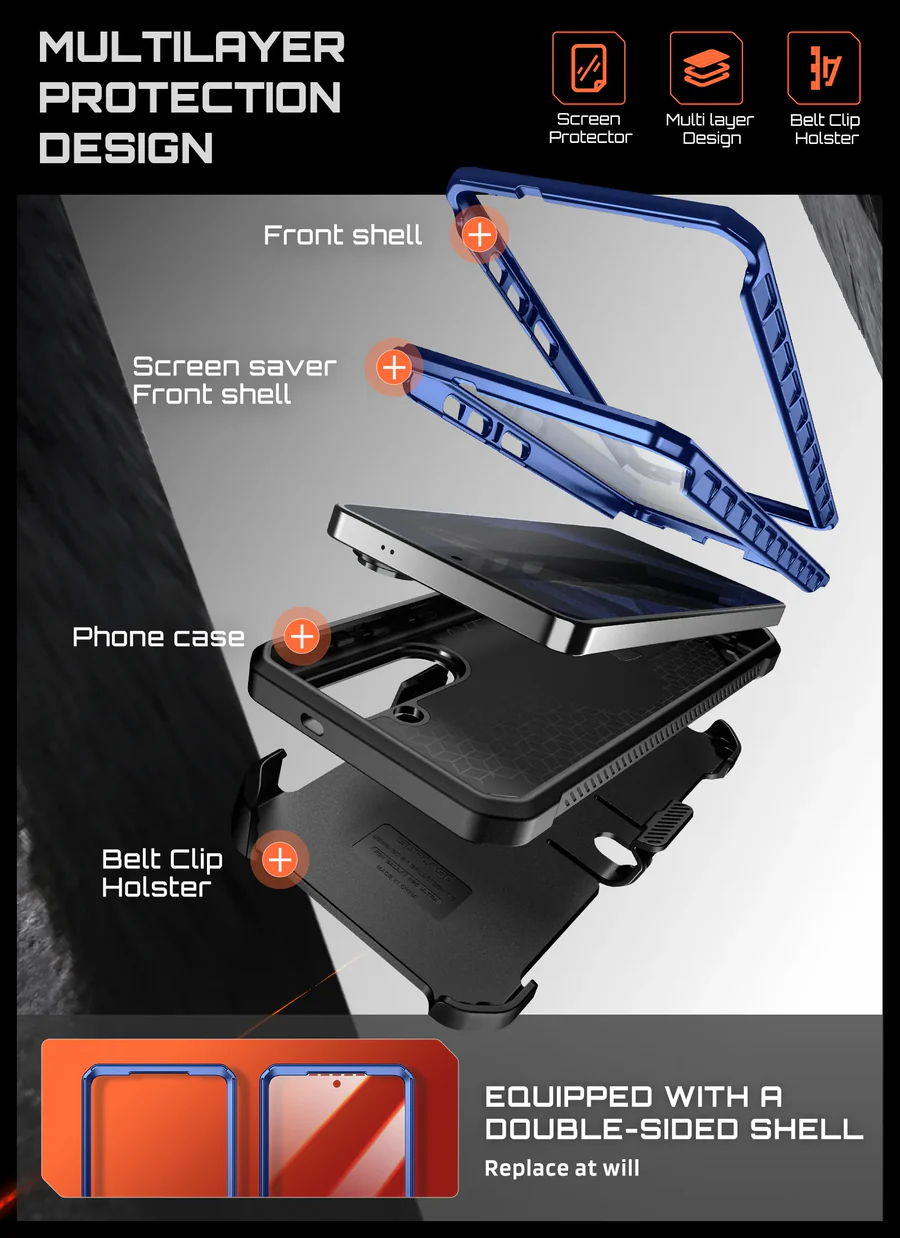 SUPCASE UB Mag Pro Samsung Galaxy S26 Hoesje MagSafe Stand Blauw afbeelding 9