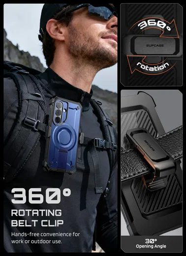 SUPCASE UB Mag Pro Samsung Galaxy S26 Hoesje MagSafe Stand Blauw afbeelding 12