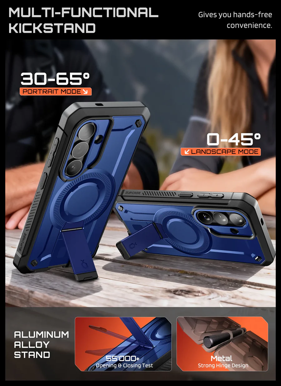 SUPCASE UB Mag Pro Samsung Galaxy S26 Hoesje MagSafe Stand Blauw afbeelding 8