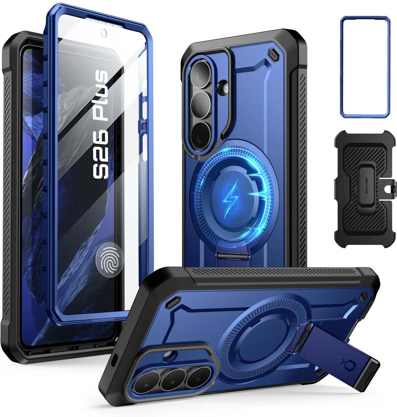 SUPCASE UB Mag Pro Samsung Galaxy S26 Plus Hoesje MagSafe Stand Blauw afbeelding 1