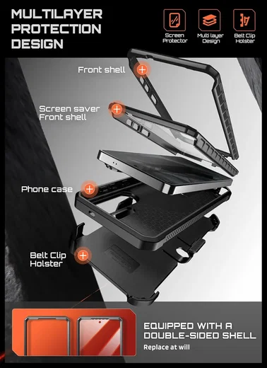 SUPCASE UB Mag Pro Samsung Galaxy S26 Ultra Hoesje MagSafe Stand Carbon afbeelding 4
