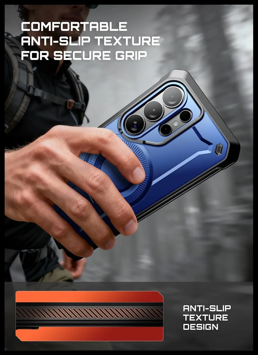 SUPCASE UB Mag Pro Samsung Galaxy S26 Ultra Hoesje MagSafe Stand Blauw afbeelding 5
