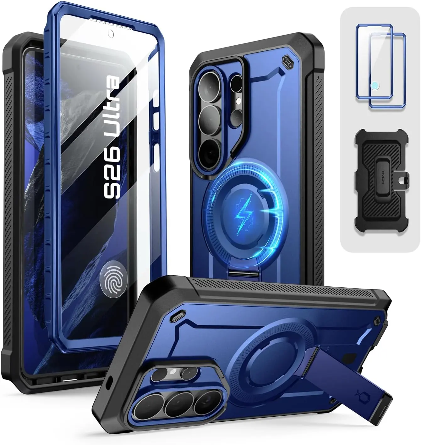 SUPCASE UB Mag Pro Samsung Galaxy S26 Ultra Hoesje MagSafe Stand Blauw afbeelding 1