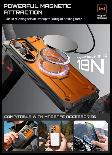 SUPCASE UB Mag Pro Samsung Galaxy S26 Ultra Hoesje MagSafe Stand Oranje afbeelding 8
