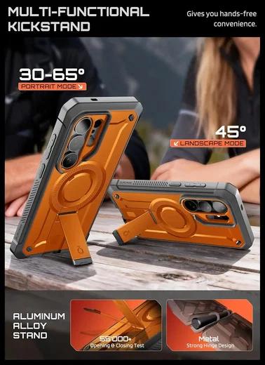 SUPCASE UB Mag Pro Samsung Galaxy S26 Ultra Hoesje MagSafe Stand Oranje afbeelding 7