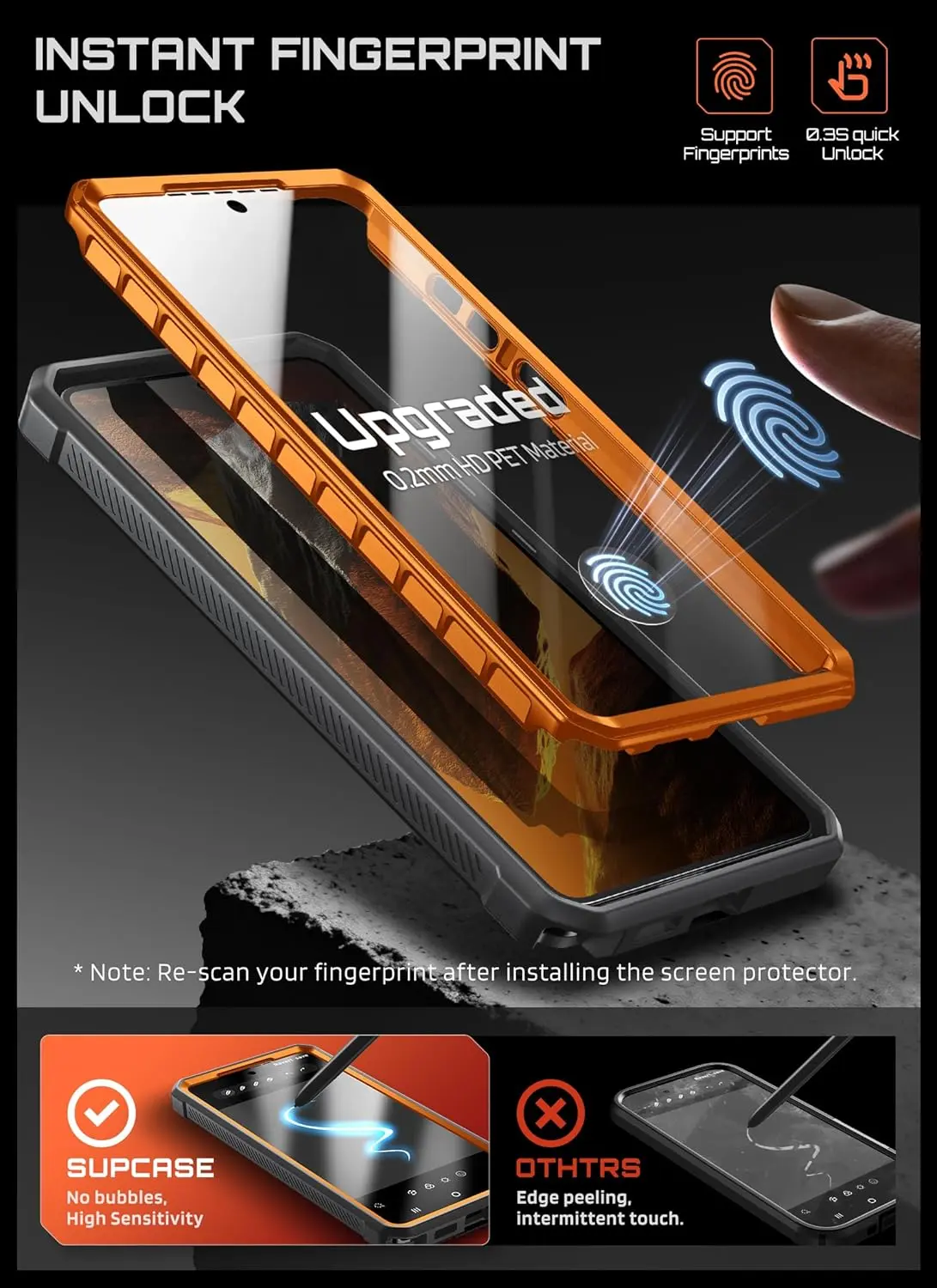 SUPCASE UB Mag Pro Samsung Galaxy S26 Ultra Hoesje MagSafe Stand Oranje afbeelding 5