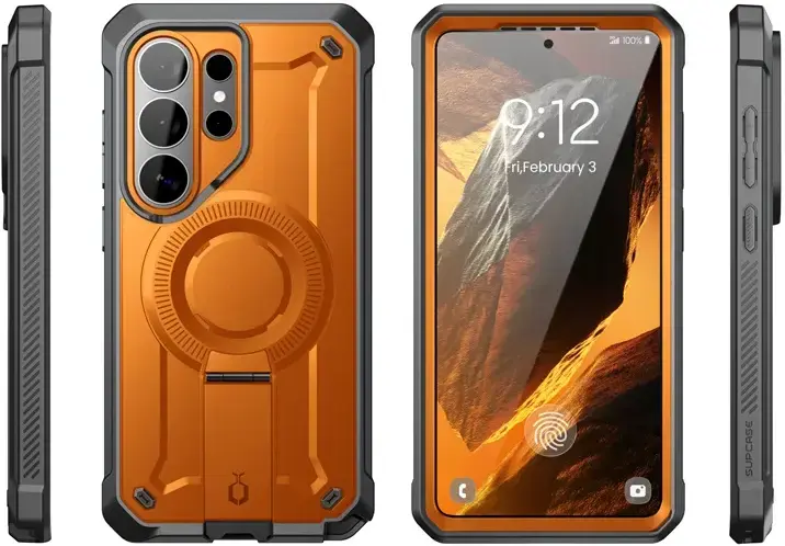 SUPCASE UB Mag Pro Samsung Galaxy S26 Ultra Hoesje MagSafe Stand Oranje afbeelding 15