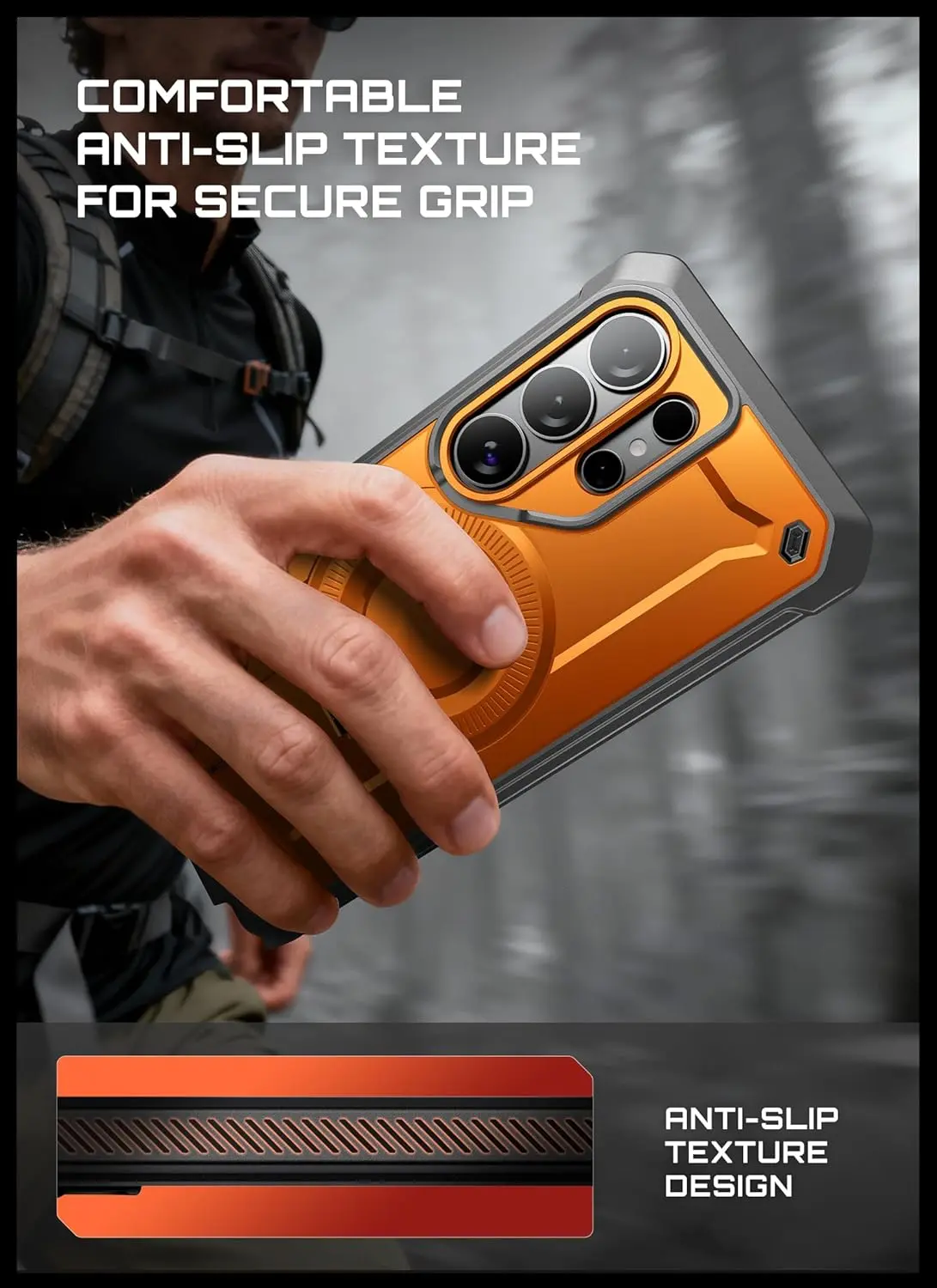 SUPCASE UB Mag Pro Samsung Galaxy S26 Ultra Hoesje MagSafe Stand Oranje afbeelding 3