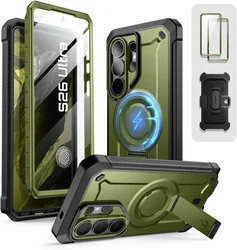 SUPCASE UB Mag Pro Samsung Galaxy S26 Ultra Hoesje MagSafe Stand Groen afbeelding