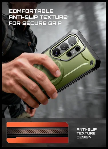 SUPCASE UB Mag Pro Samsung Galaxy S26 Ultra Hoesje MagSafe Stand Groen afbeelding 3