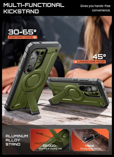 SUPCASE UB Mag Pro Samsung Galaxy S26 Ultra Hoesje MagSafe Stand Groen afbeelding 5