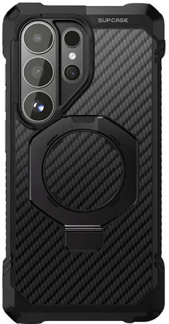 SUPCASE UB Grip Samsung Galaxy S26 Ultra Hoesje MagSafe Kickstand Carbon afbeelding 9