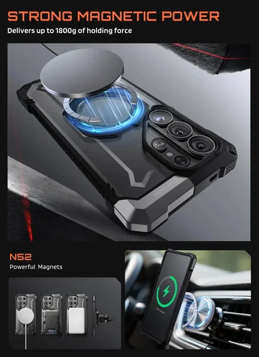 SUPCASE UB Grip Samsung Galaxy S26 Ultra Hoesje MagSafe Kickstand Zwart afbeelding 3