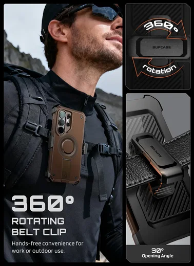 SUPCASE UB Grip Samsung Galaxy S26 Ultra Hoesje MagSafe Kickstand Bruin afbeelding 10