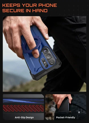 SUPCASE UB Grip Samsung Galaxy S26 Ultra Hoesje MagSafe Kickstand Blauw afbeelding 6