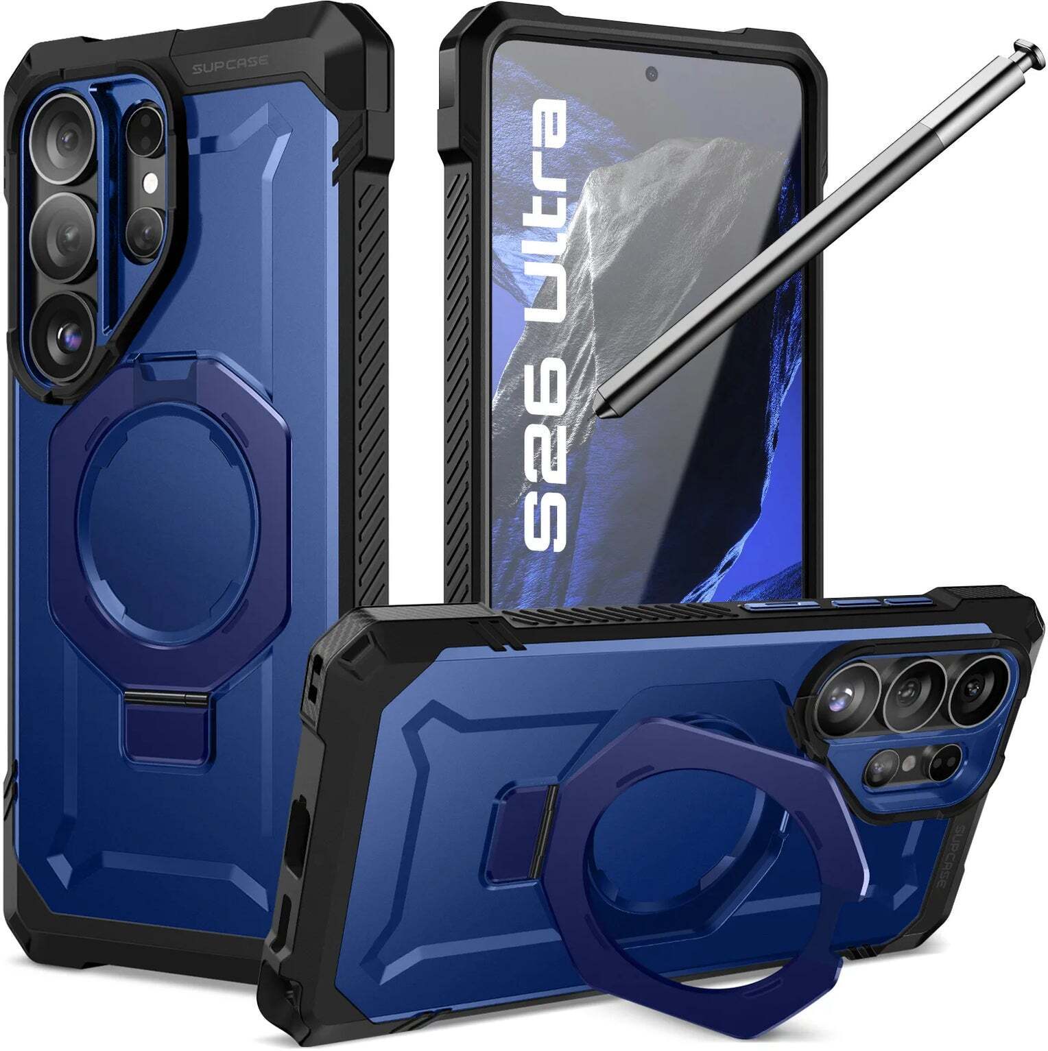 SUPCASE UB Grip Samsung Galaxy S26 Ultra Hoesje MagSafe Kickstand Blauw afbeelding 1