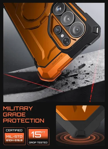 SUPCASE UB Grip Samsung Galaxy S26 Ultra Hoesje MagSafe Kickstand Oranje afbeelding 2