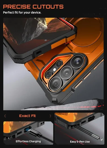 SUPCASE UB Grip Samsung Galaxy S26 Ultra Hoesje MagSafe Kickstand Oranje afbeelding 3