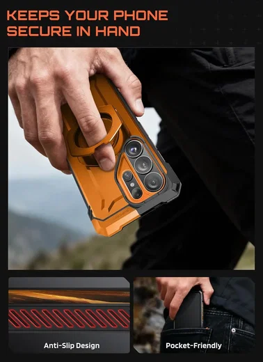 SUPCASE UB Grip Samsung Galaxy S26 Ultra Hoesje MagSafe Kickstand Oranje afbeelding 7