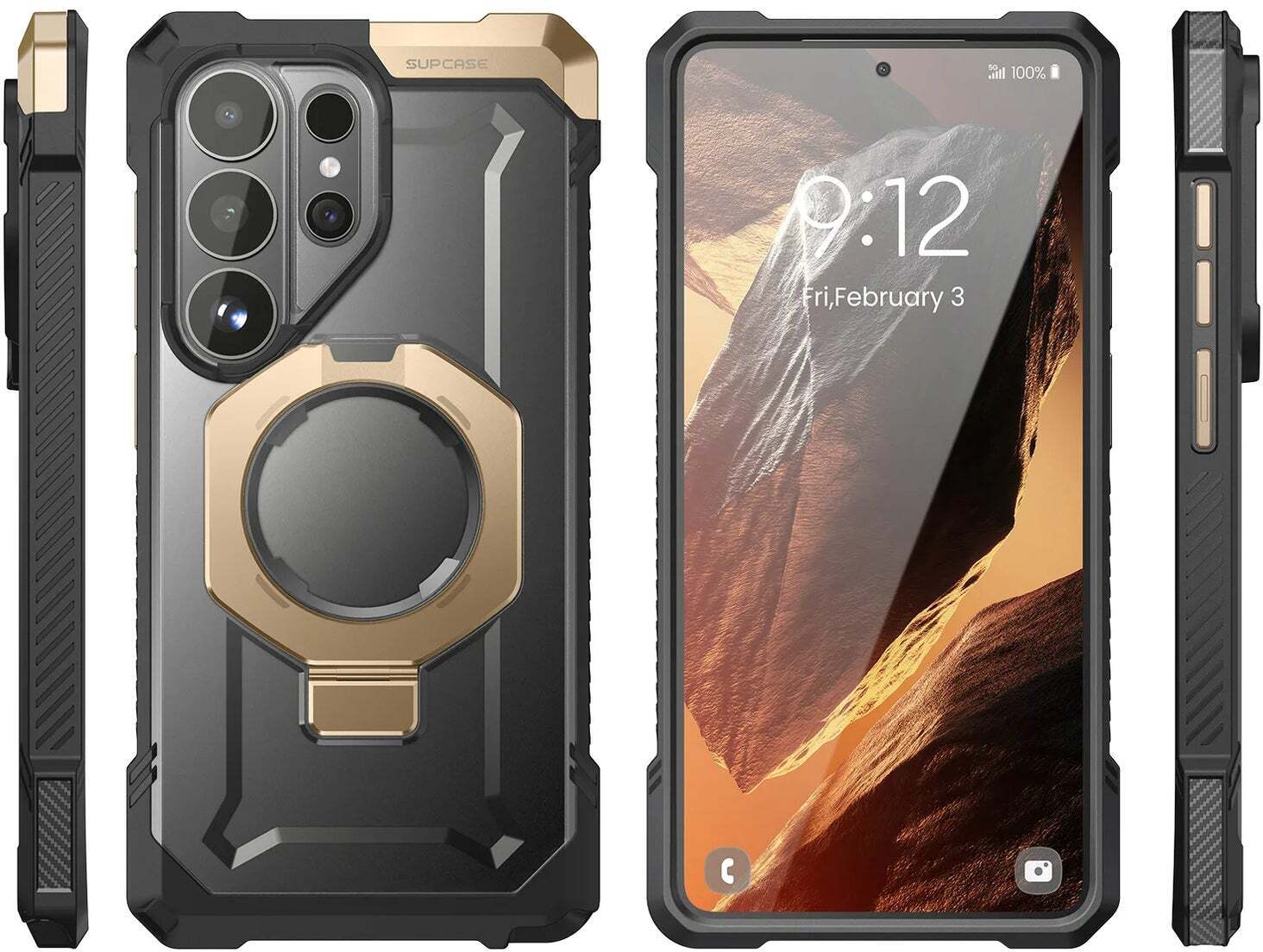 SUPCASE UB Grip Samsung Galaxy S26 Ultra Hoesje MagSafe Kickstand Goud afbeelding 4