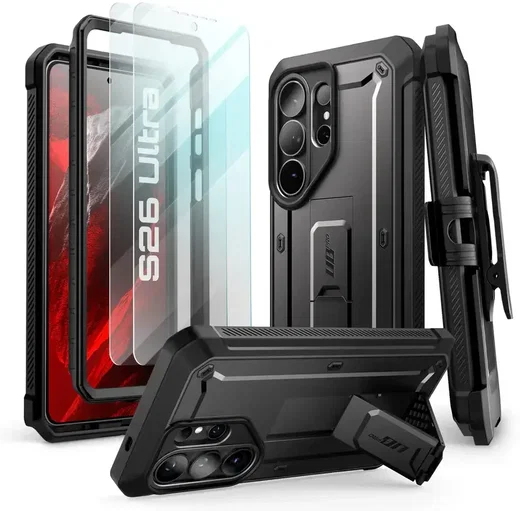 SUPCASE UB Pro Samsung Galaxy S26 Ultra Hoesje Full Protect Kickstand Zwart afbeelding 2