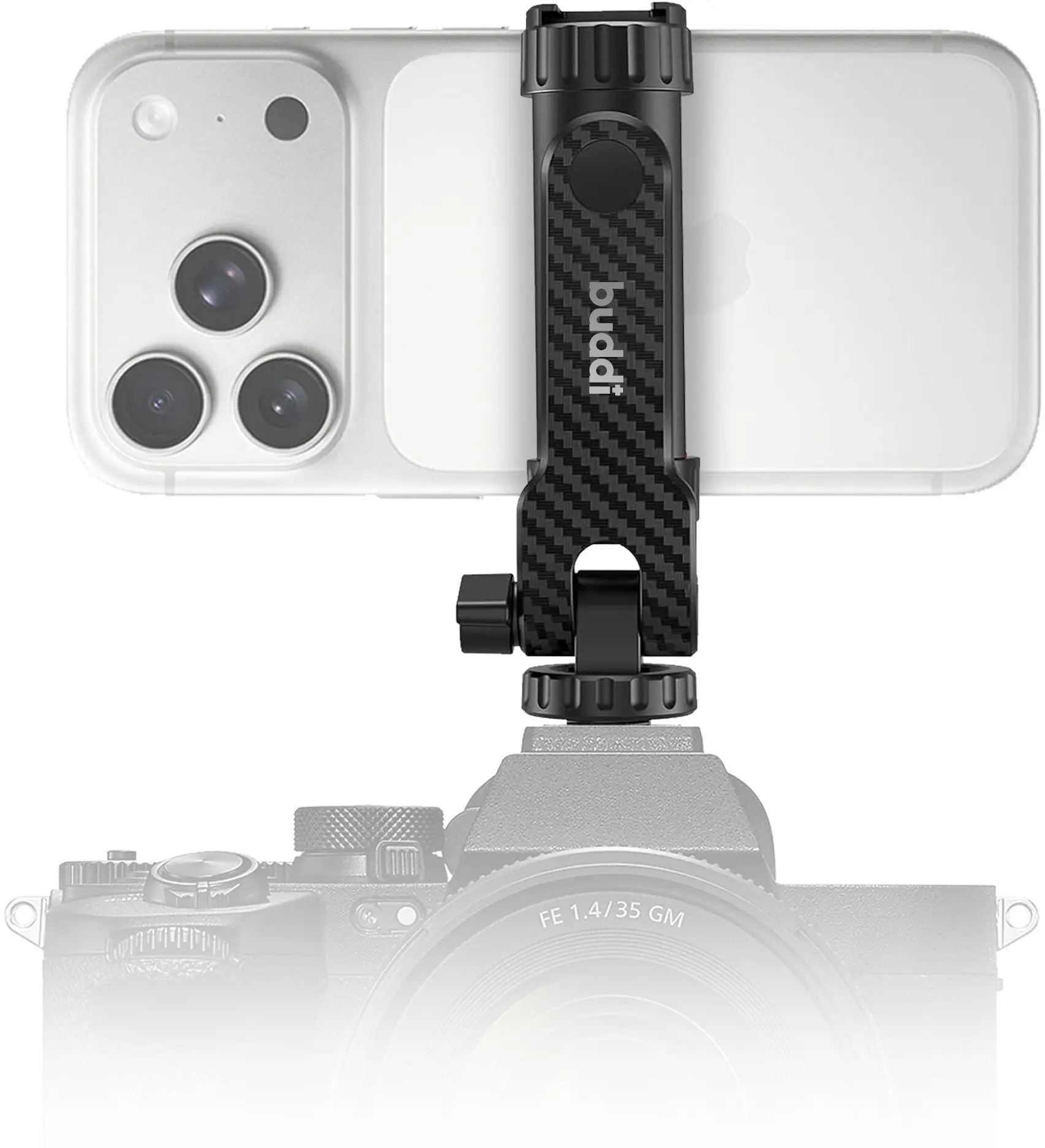 Buddi Universele Telefoon Houder Met Cold Shoe Mount voor Camera afbeelding 8