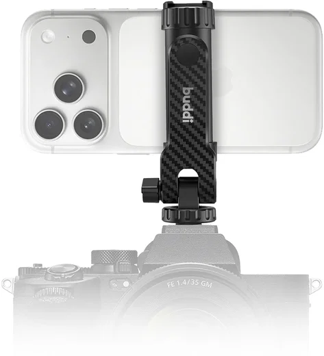 Buddi Universele Telefoon Houder Met Cold Shoe Mount voor Camera afbeelding 8